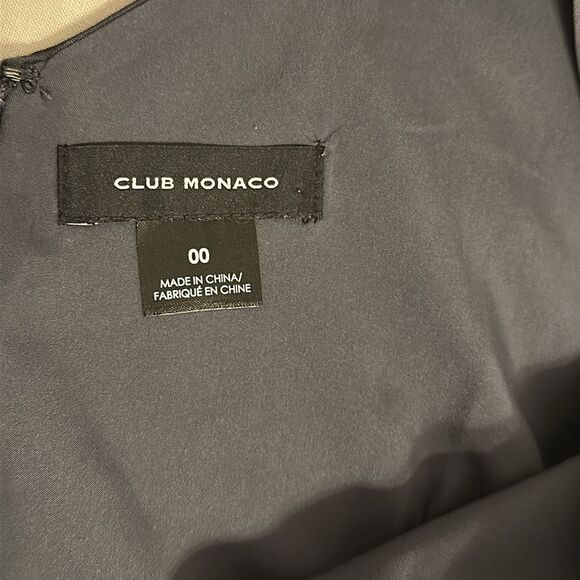 Club Monaco Women’s Asymmetrical Slip Midi Dress One shoulder Ebony Size 00 - Picture 9 of 13